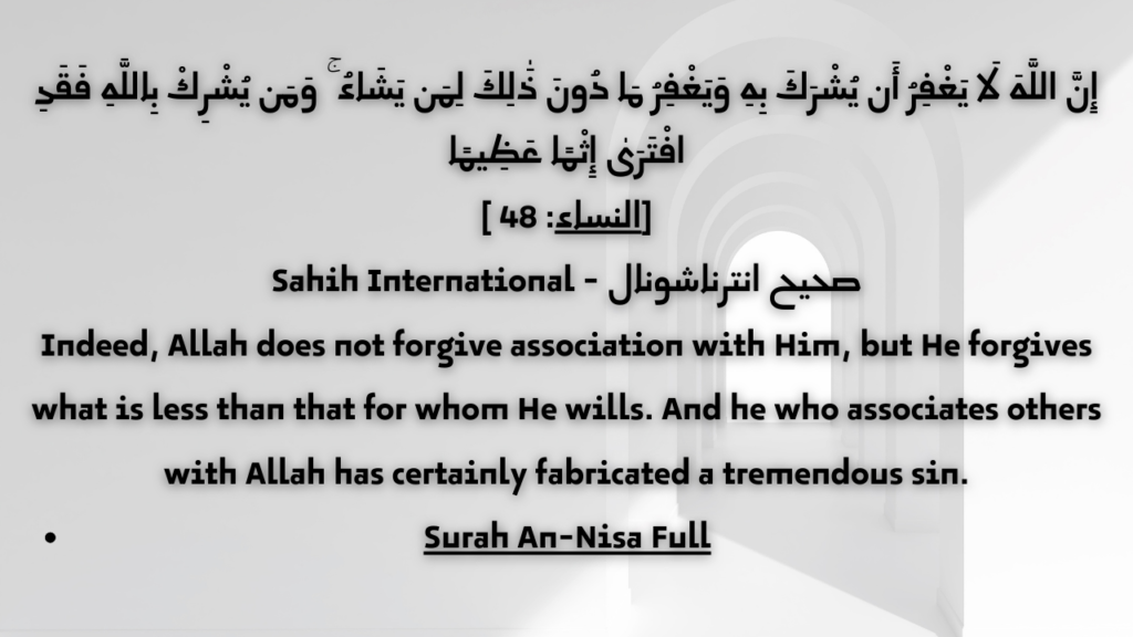 Shirk Islam Meaning